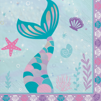 Picture of SHIMMERING MERMAIDS - LUNCHEON NAPKINS    