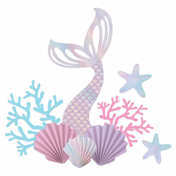 Image de SHIMMERING MERMAIDS WALL DECORATING KIT