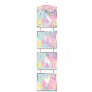 Picture of LUMINOUS VERTICAL BIRTHDAY DOOR DECORATION