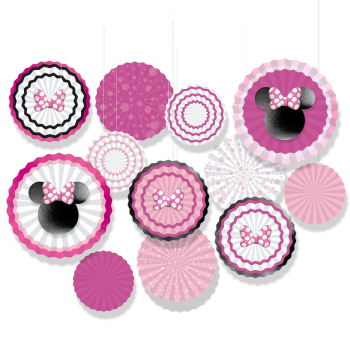 Picture of MINNIE MOUSE FOREVER PAPER FAN DECORATING KIT