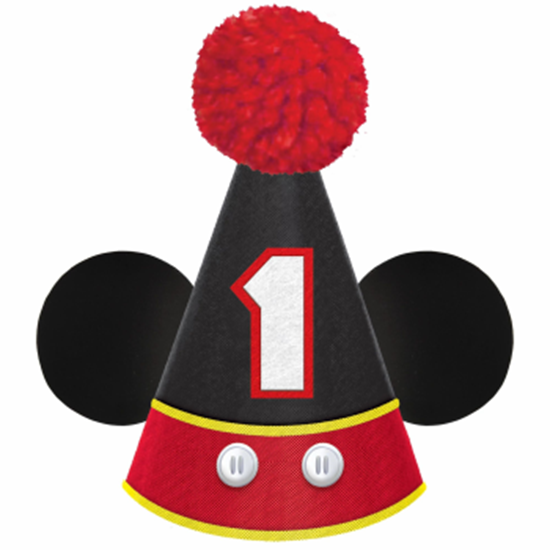 Image sur MICKEY MOUSE FOREVER DELUXE CONE HAT - 1ST BIRTHDAY