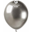 Image de 5" SHINY SILVER LATEX BALLOONS - GEMAR