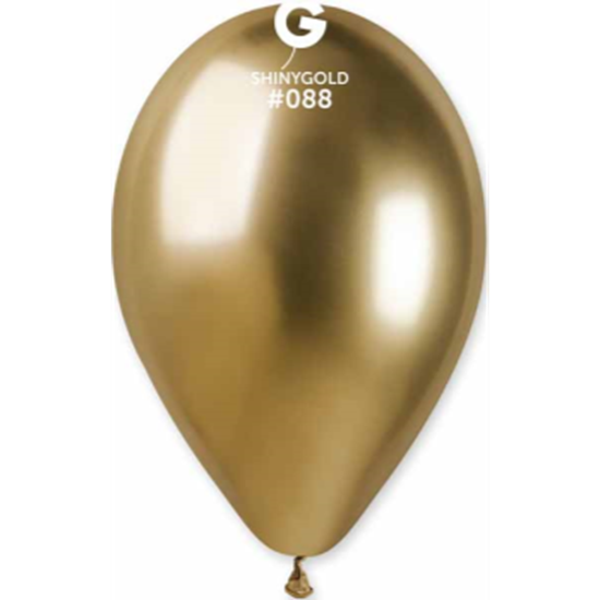 Picture of 11" SHINY GOLD LATEX BALLOONS - GEMAR