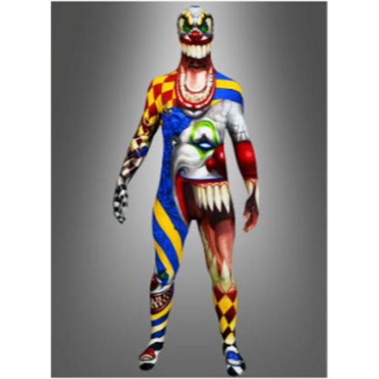 Picture of MORPHSUIT KIDS - LARGE - SCARY CLOWN