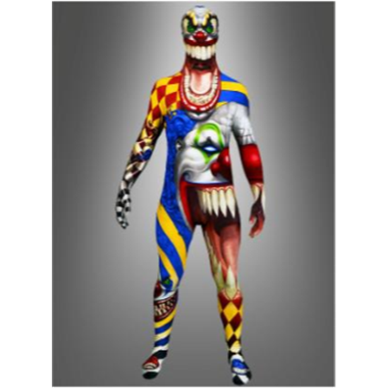 Image sur MORPHSUIT KIDS - LARGE - SCARY CLOWN