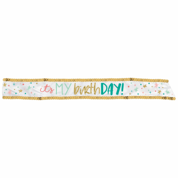 Picture of WEARABLES - HAPPY CAKE DAY FABRIC SASH