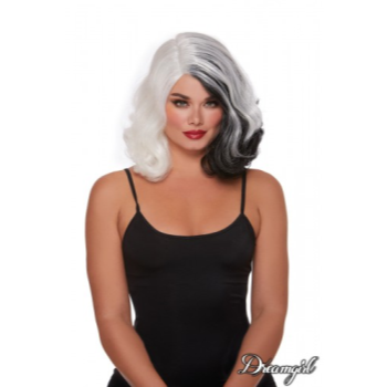 Image de SPLIT HUES GLAM WIG - BLACK AND WHITE