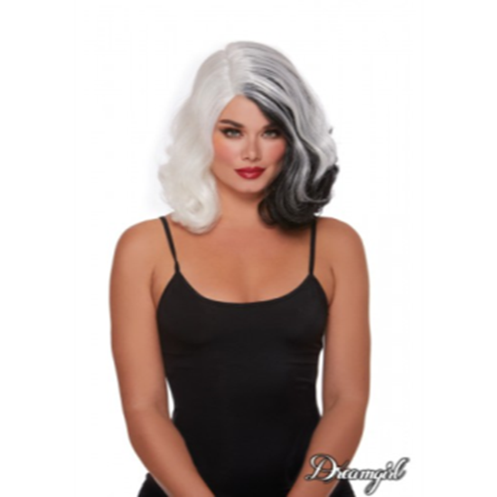 Picture of SPLIT HUES GLAM WIG - BLACK AND WHITE