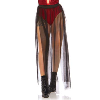 Image de SHEER SKIRT - BLACK