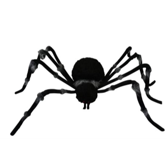 Image sur 73" LARGE FURRY GREY TRIMMED SPIDER