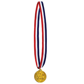 Image de WINNER MEDAL ON RIBBON - 2ND PLACE