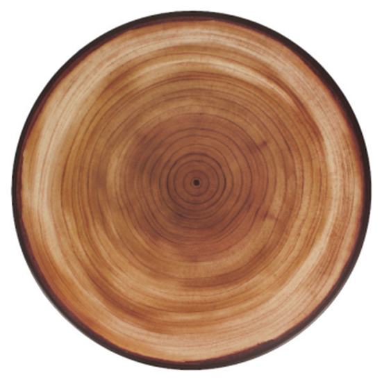 Picture of TRAY 14" ROUND MELAMINE - RUSTIC