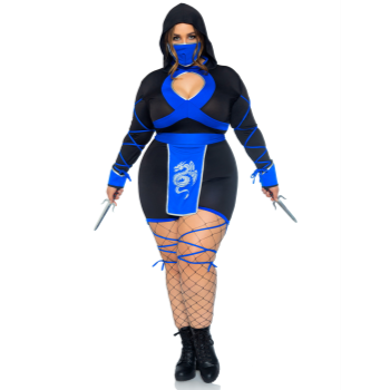 Picture of DRAGON NINJA BLUE WOMEN'S  1X/2X