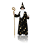 Image de CAPE - WIZARD CAPE BLACK WITH HAT AND BEARD - LARGE - CHILD