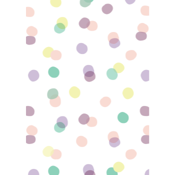 Picture of PASTEL OVERLAPPING DOTS JUMBO GIFT WRAP 50'