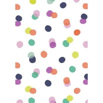 Image de BRILLIANT OVERLAPPING DOTS JUMBO GIFT WRAP 50'