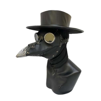Picture of MASK - BLACK PLAGUE DOCTOR MASK WITH GOGGLES