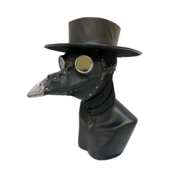 Image sur MASK - BLACK PLAGUE DOCTOR MASK WITH GOGGLES