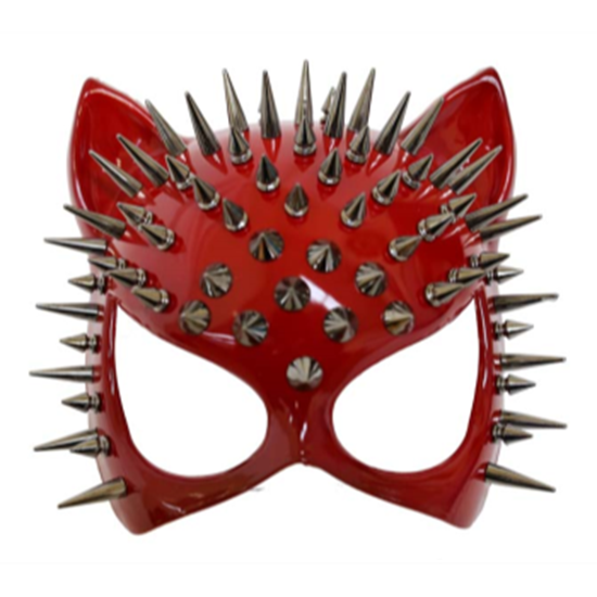 Image sur MASK - RED CAT MASK WITH SPIKE