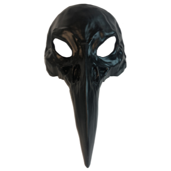 Picture of MASK - PLAGUE DOCTOR MASQUERADE MASK - BLACK