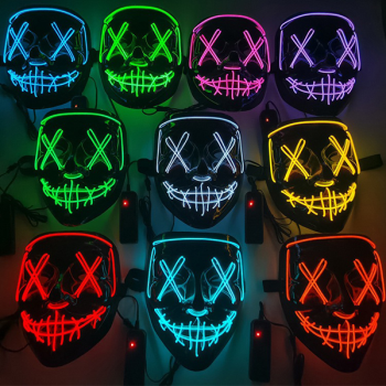 Image de MASK - NEON LIGHT MASK - BLUE,PINK,RED OR WHITE