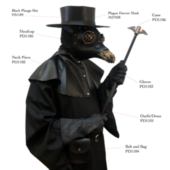 Image sur PLAGUE DOCTOR COSTUME - ADULT STANDARD