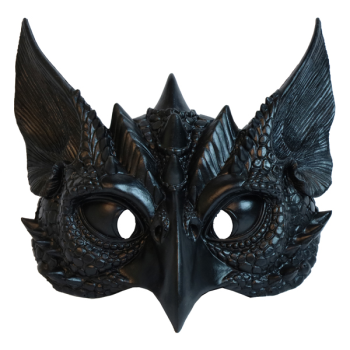 Image de MASK - DRAGON/BIRD MASK - BLACK/GREEN