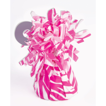 Picture of SMALL BALLOON WEIGHT - PINK/WHITE ZEBRA