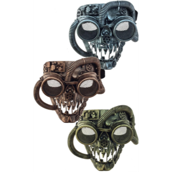 Image sur MASK - STEAMPUNK FULL MASK - SILVER