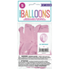 Picture of 12" BALLOONS 1st BIRTHDAY PINK GINGHAM 