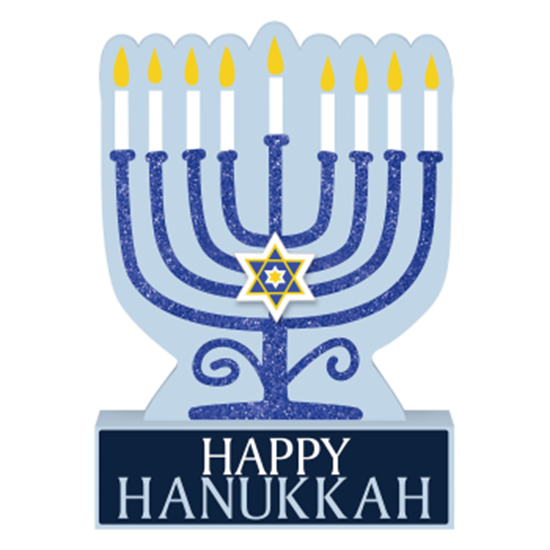 Picture of DECOR - MENORAH STANDING SIGN