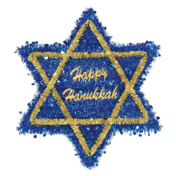 Picture of DECOR - HANUKKAH TINSEL STAR OF DAVID