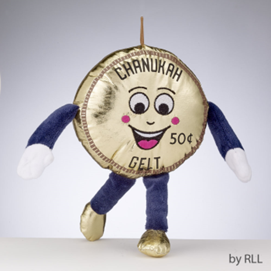 Picture of DECOR - CHANUKAH GELT COIN PLUSH