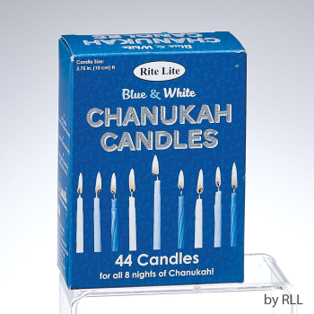 Picture of DECOR - CHANUKAH CANDLES - BLUE/WHITE