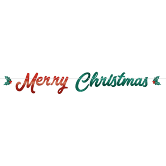 Image sur DECOR - MERRY CHRISTMAS LETTER BANNER