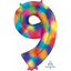 Image de 34'' NUMBER 9 SUPERSHAPE - RAINBOW SPLASH