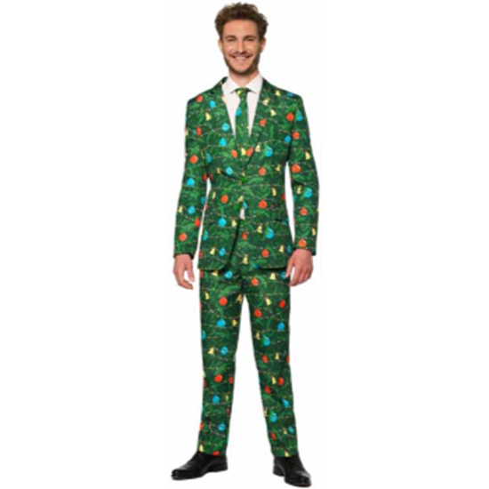 Picture of SUIT - CHRISTMAS GREEN TREE MEN'S SUIT - MEDIUM