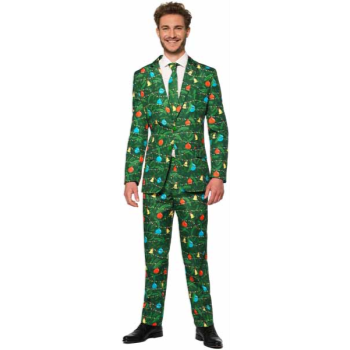 Picture of SUIT - CHRISTMAS GREEN TREE MEN'S SUIT - LARGE