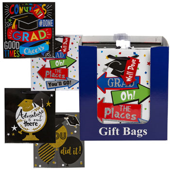 Image de DECOR - GIFT BAG - GRADUATE GLITTER GIFT BAG