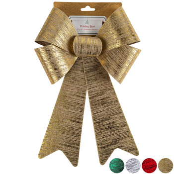 Image de DECOR - BRUSHED METAL BOWS  - ASSORTED COLORS