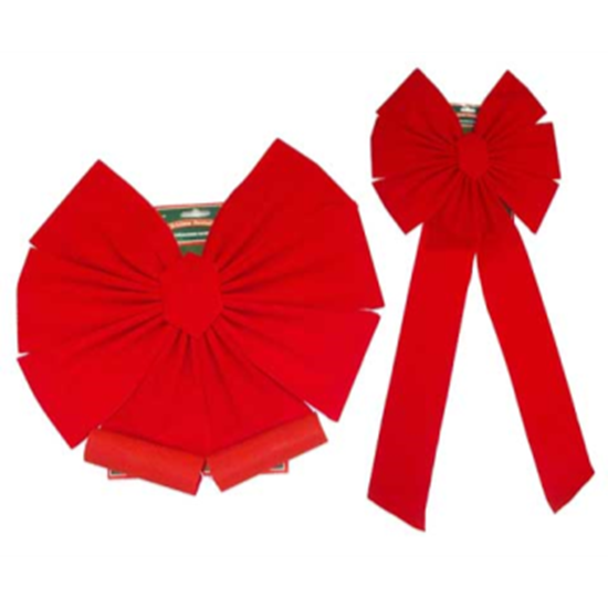 Image sur DECOR -  BOW OUTDOOR - RED 34"