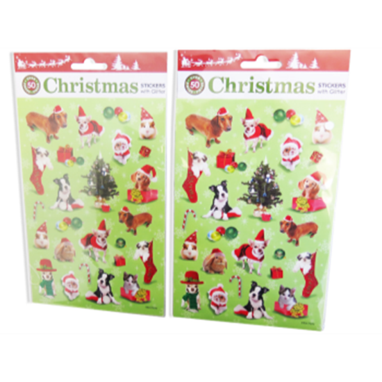 Image sur FAVOUR - CHRISTMAS PET STICKERS WITH GLITTE