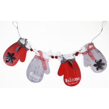 Image de DECOR - CHRISTMAS GLOVES BANNER - WINTER WELCOME
