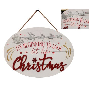 Image de DECOR - IT'S BEGINNING TOM LOOK LIKE CHRISTMAS WALL PLAQUE