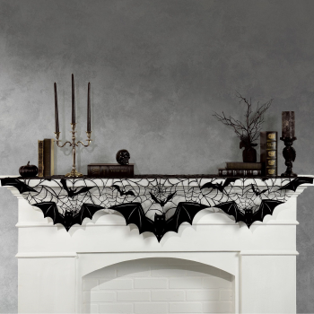 Picture of HALLOWEEN BLACK BATS MANTLE SCARF