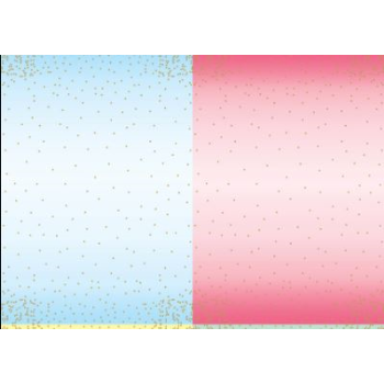Image de OMBRE AND GOLD DOTS ASSORTED JUMBO GIFT WRAP 50'