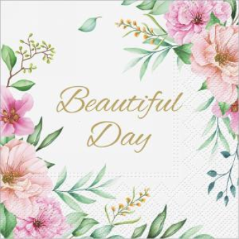 Image de BEAUTIFUL DAY FLORAL LUNCHEON NAPKINS