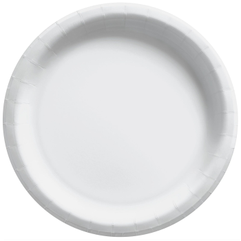 Image de WHITE 7" PAPER PLATES   