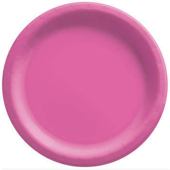 Image de BRIGHT PINK 7" PAPER PLATES   