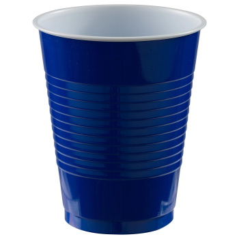 Picture of ROYAL BLUE 18oz PLASTIC CUPS - BIG PARTY PACK